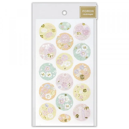 Foron Pearl Series Gold Foil Sticker - Corolla Pattern