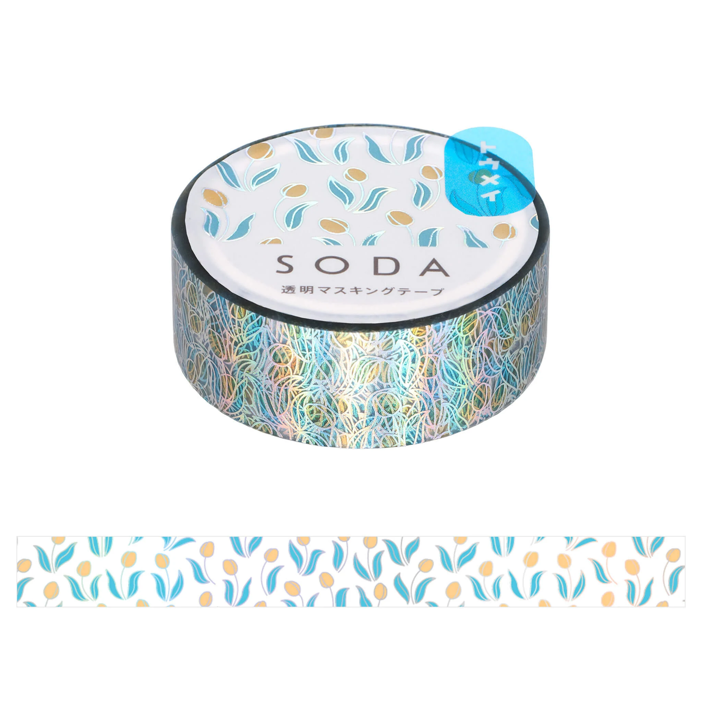 Hitotoki SODA Aurora Foil Clear Tape Series - Tulip