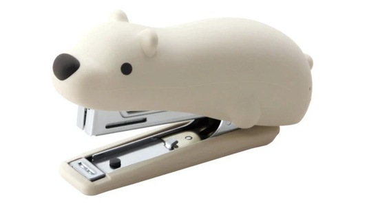 Animal Silicone Stapler Set - Polar Bear