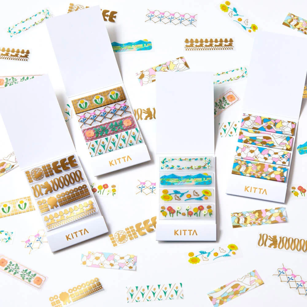 Hitotoki KITTA Clear Series PET Gold Foil Portable Sticker - Parts