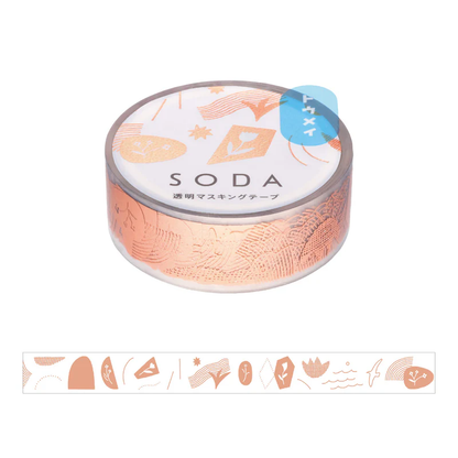 Hitotoki SODA Pink Gold Foil Clear Tape Series - Fragment