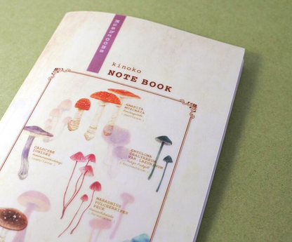 Retronome Series Colorful A5 Slim Notebook - Art Book of Mushroom