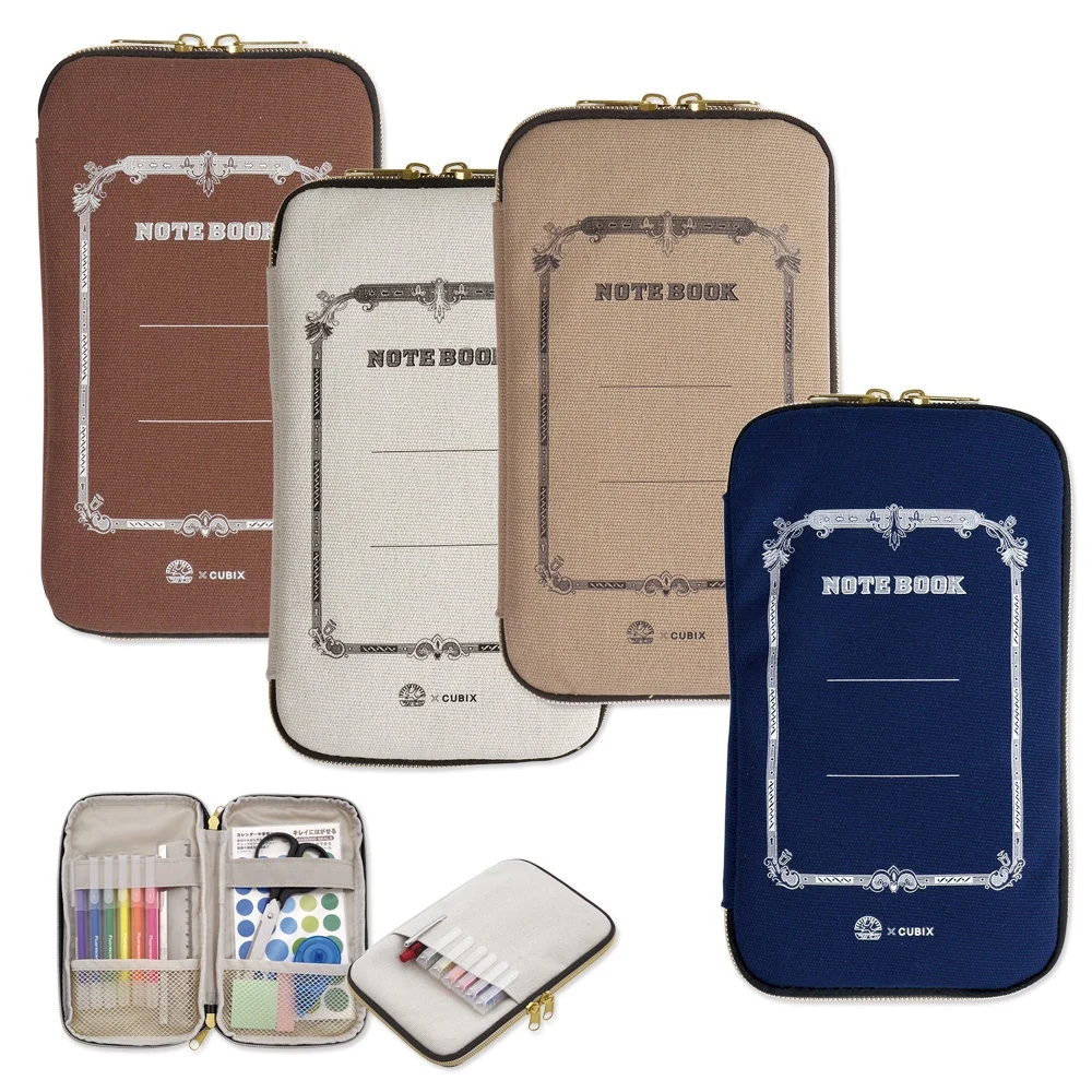 Tsubame Round Zip Pen & Pencils Case / Pen Pouch