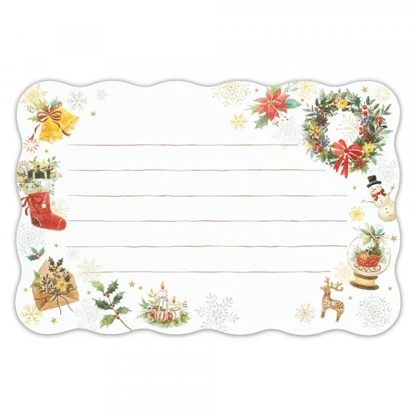 Mini Die-cut Letter Writing Set Autumn Series - Winter Happiness