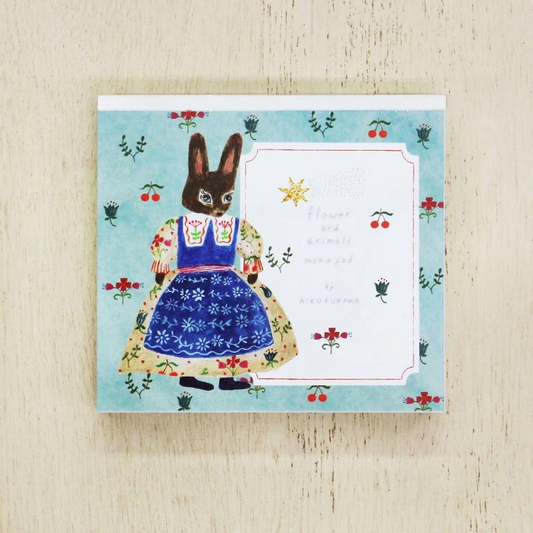 Memo Pad Series designed by Aiko Fukawa - Flower and Animals