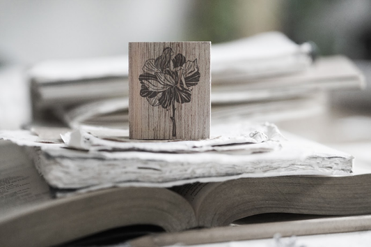 Pray Series Rubber Stamp - Flower Stalk