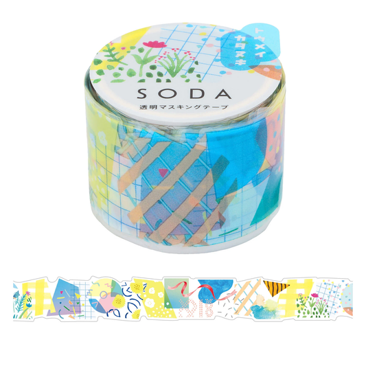 Hitotoki SODA Die-Cut Clear Tape Series - Collage