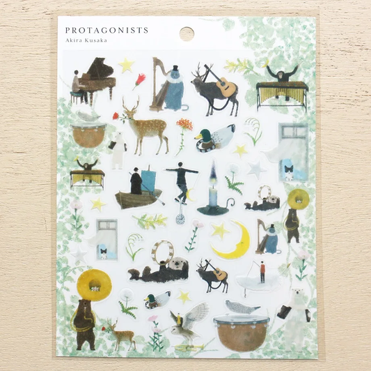 PET Sticker Series design by Akira Kusaka - Protagonists 1