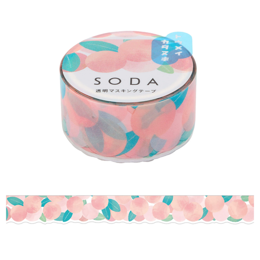 Hitotoki SODA Die Cut Clear Tape Series - Peach