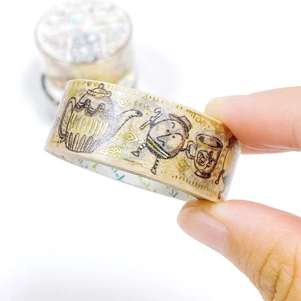 Alice in Wonderland Series Gold Foil Washi Tape - Humpty Dumpty