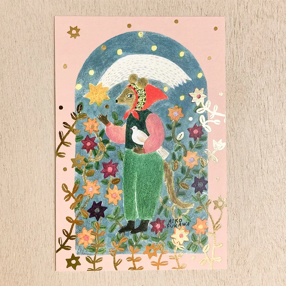 Foil Postcard Set designed by Aiko Fukawa - Amulet