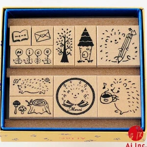 Animal Stamp Set - Hedgehog