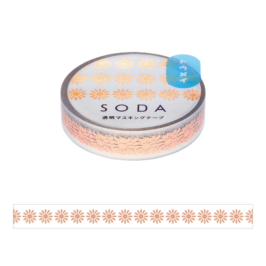 Hitotoki SODA Pink Gold Foil Clear Tape Series - Margaret