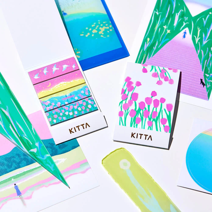 Hitotoki KITTA Basic Series Portable Sticker - Lake