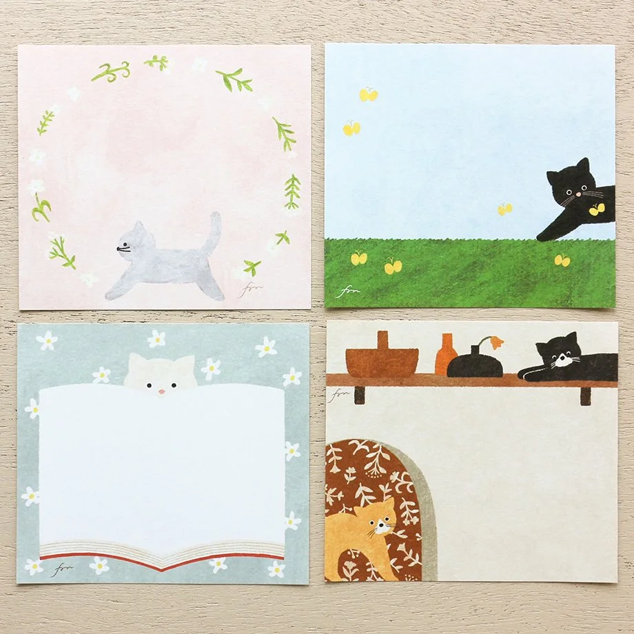 Memo Pad Series designed by Mariko Fukuoka - Meow