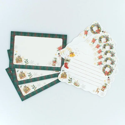 Mini Die-cut Letter Writing Set Autumn Series - Winter Happiness