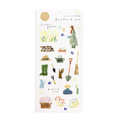 Saien Chigiri e Style Sticker Series designed by Miki Tamura  - Garden Time