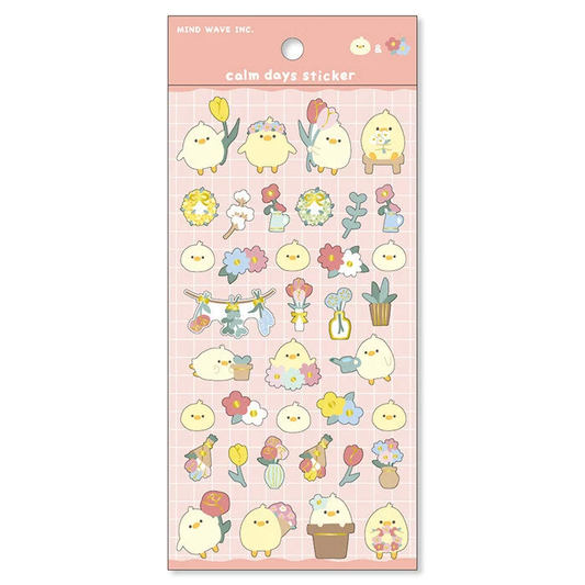 Calm Days Gold Foil Sticker Series - Chick