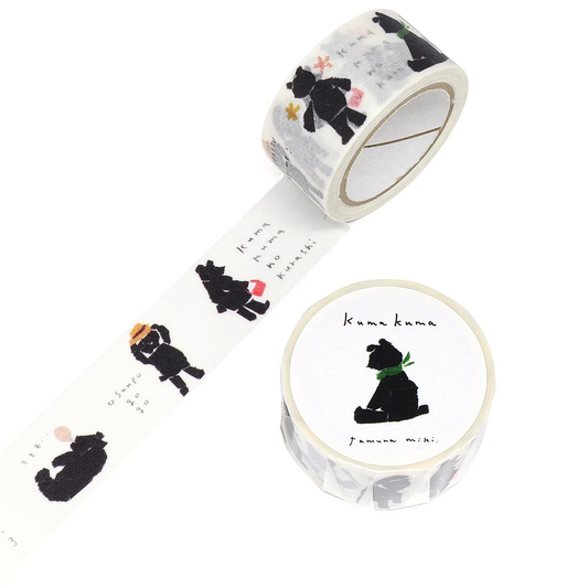 Saien Artist Washi Tape Series designed by Miki Tamura - Kuma Kuma