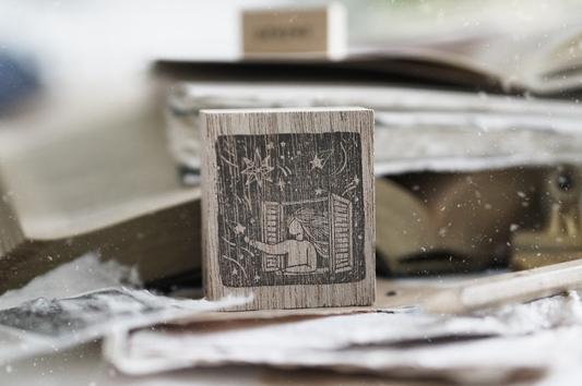 Pray Series Rubber Stamp - Star Window