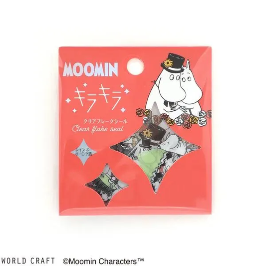 Moomin Limited Flake Sticker Bag - Moominpappa & mamma