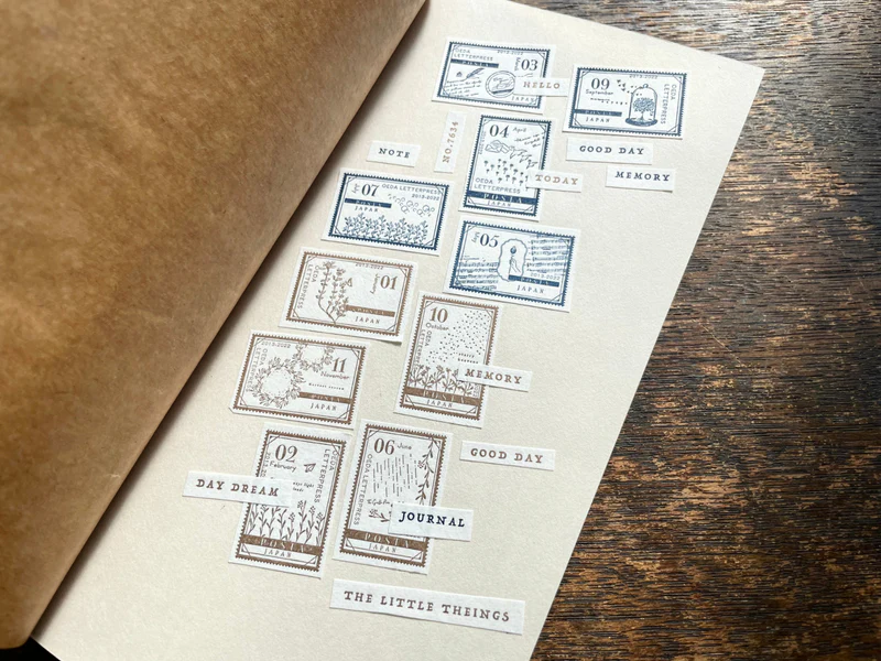 Letterpress Sticker Sheet - Stamp