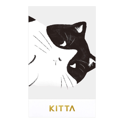 Hitotoki KITTA Clear Series PET Die Cut Portable Sticker - Cat