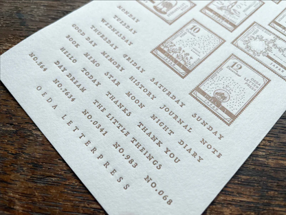 Letterpress Sticker Sheet - Stamp