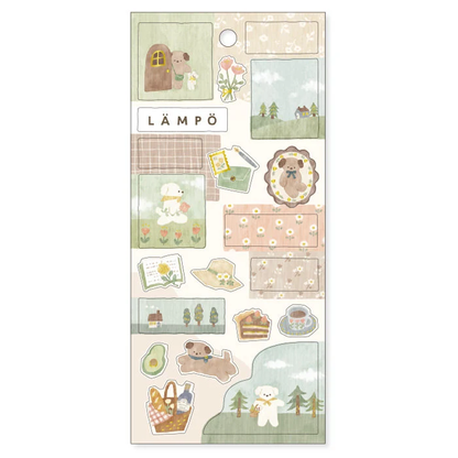 Lampo Gold Foil Sticker Series - Dog and Sunshine