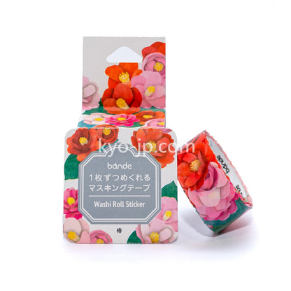 Washi Sticker Roll Series - Camellia