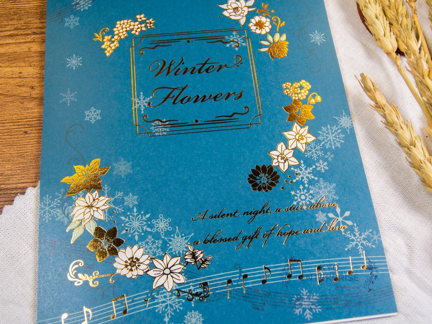 Gold Foil Letter Writing Series - Christmas Limited Series Winter Flower