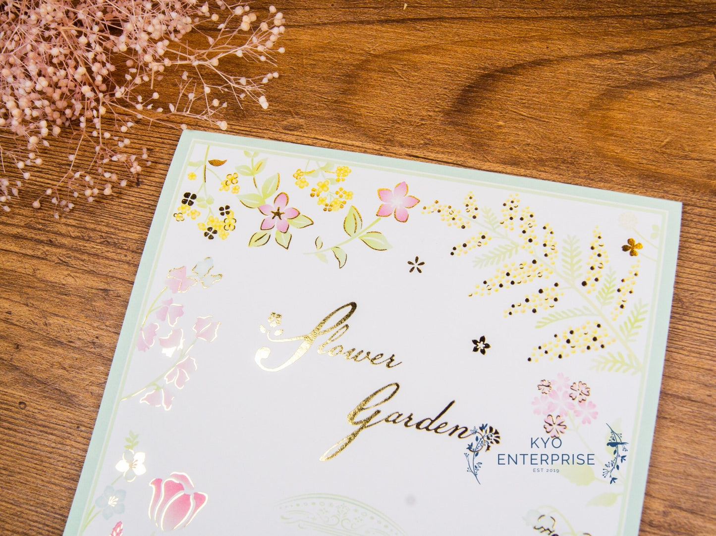 Gold Foil Letter Writing Series - Bloom