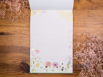 Gold Foil Letter Writing Series - Bloom