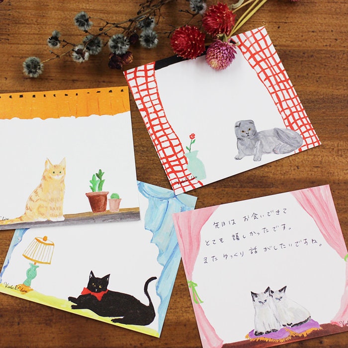 Memo Pad Series designed by Fragola, Violet & Claire - Sumire Taya Cat's View