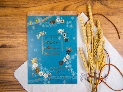 Gold Foil Letter Writing Series - Christmas Limited Series Winter Flower