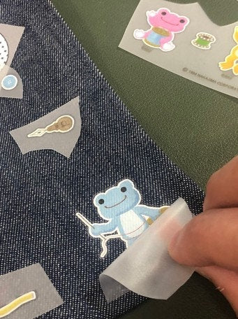 Non-iron Fabric Transfer Stickers - Pickles the Frog II