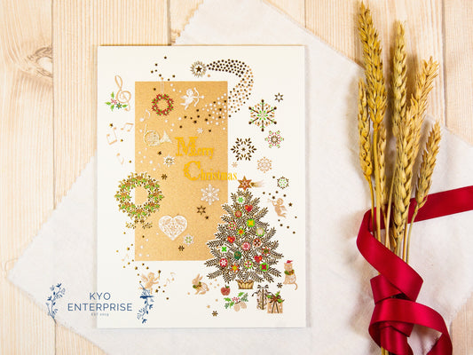 Gold Foil Note Pad- Merry Christmas II