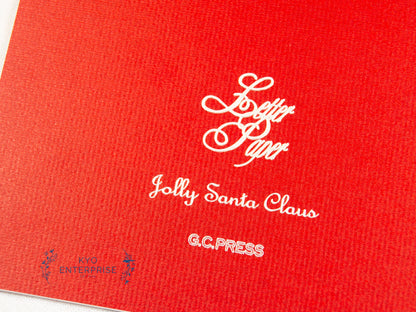 Gold Foil Note Pad- Santa Claus