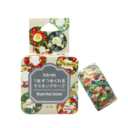 Christmas Limited Washi Sticker Roll Series - Christmas Wreath