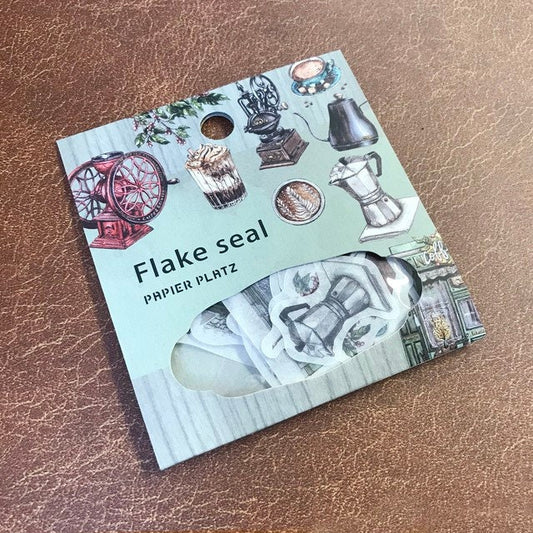 Flake Sticker Series designed by Lin Chia Ning - Coffee Shop