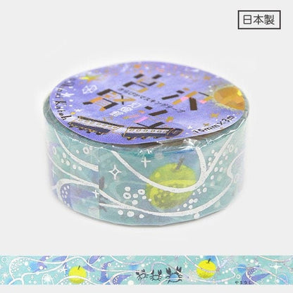 Kenji Miyazawa's Theater Series Silver Foil Washi Tape - The Wild Pear (Yamanashi) II