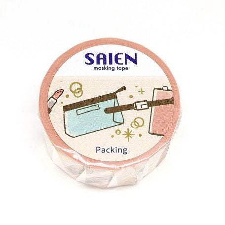 Saien Special Foil Washi Tape Series Japanese Girl Stationery EXPO Limited Edition - Packing