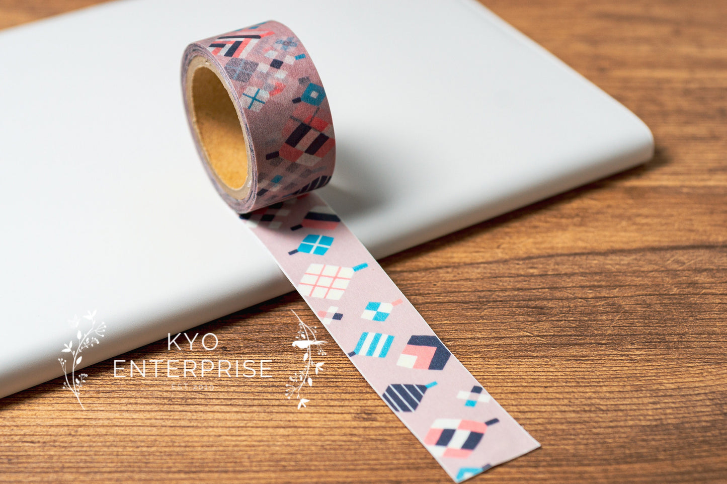 Washi Tape Series designed by Nocogou - Argyle Tree Pink