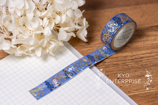 Kenji Miyazawa's Theater Series Gold Foil Washi Tape - The Nighthawk Star