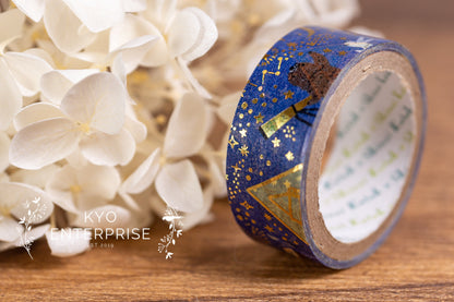 The Travel Series Gold Foil Washi Tape - Stargazing