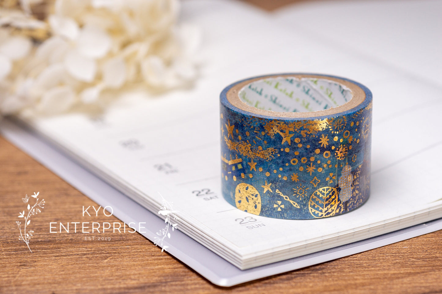 Kenji Miyazawa's Theater Series Gold Foil Washi Tape - Night On The Galactic Railroad