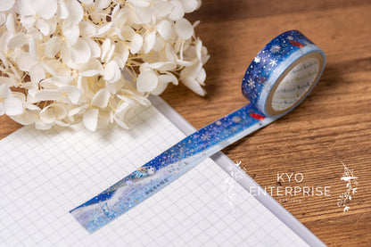 Kenji Miyazawa's Theater Series Silver Foil Washi Tape - On The Fourth Day Of The Narcissus Month