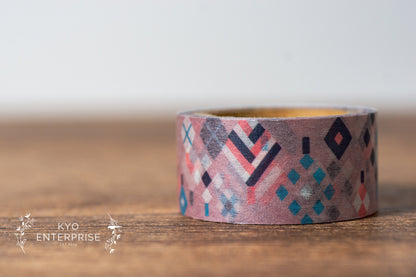 Washi Tape Series designed by Nocogou - Argyle Tree Pink