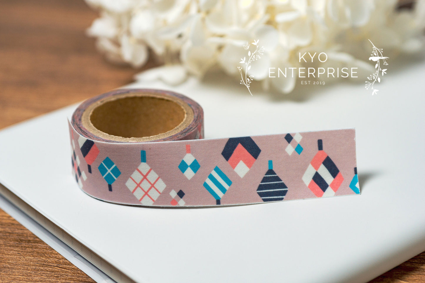 Washi Tape Series designed by Nocogou - Argyle Tree Pink