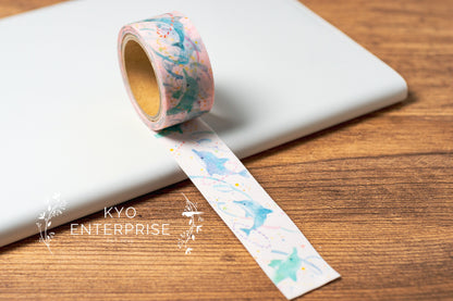 Washi Tape Series designed by Nakauchi Waka - Dolphin